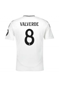 Real Madrid Federico Valverde #8 Jalkapallovaatteet Kotipaita 2024-25 Lyhythihainen